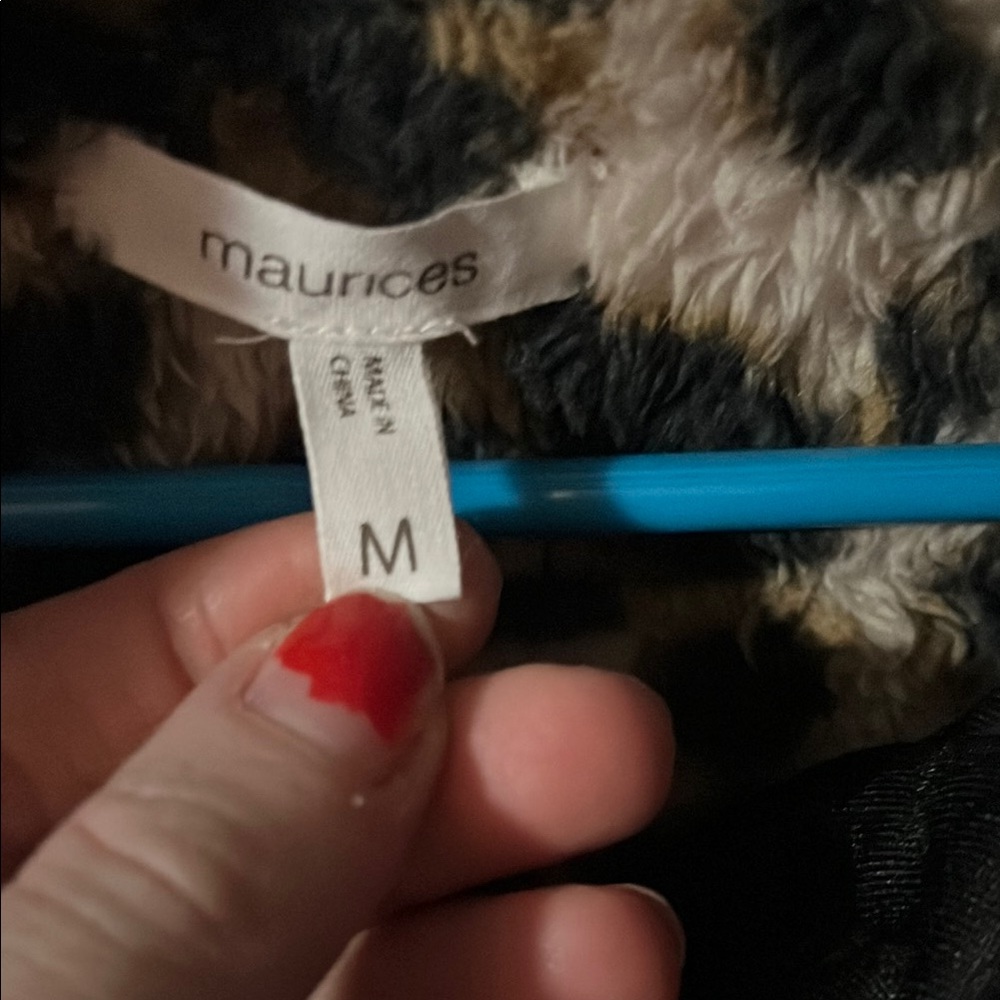 Leopard Print Fleece Jacket - image 3